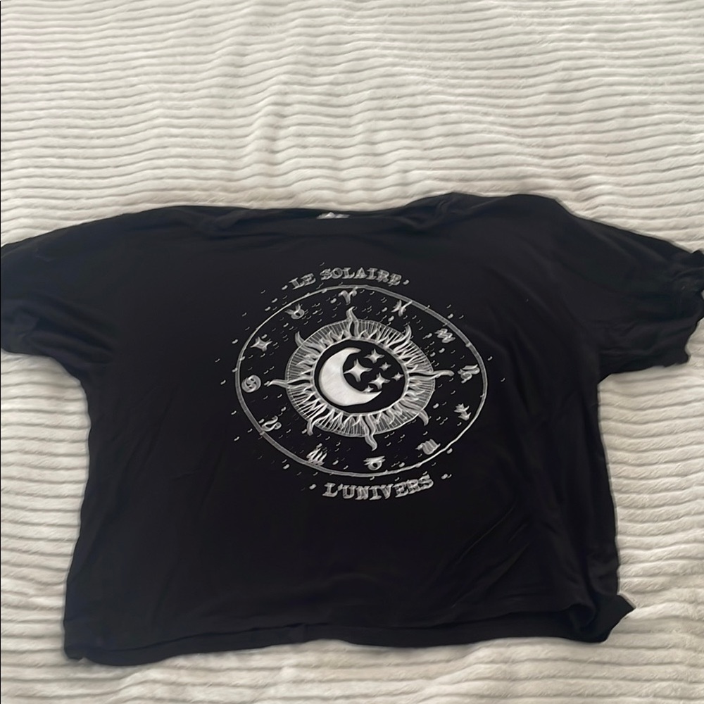 Black Graphic Kids T-Shirt